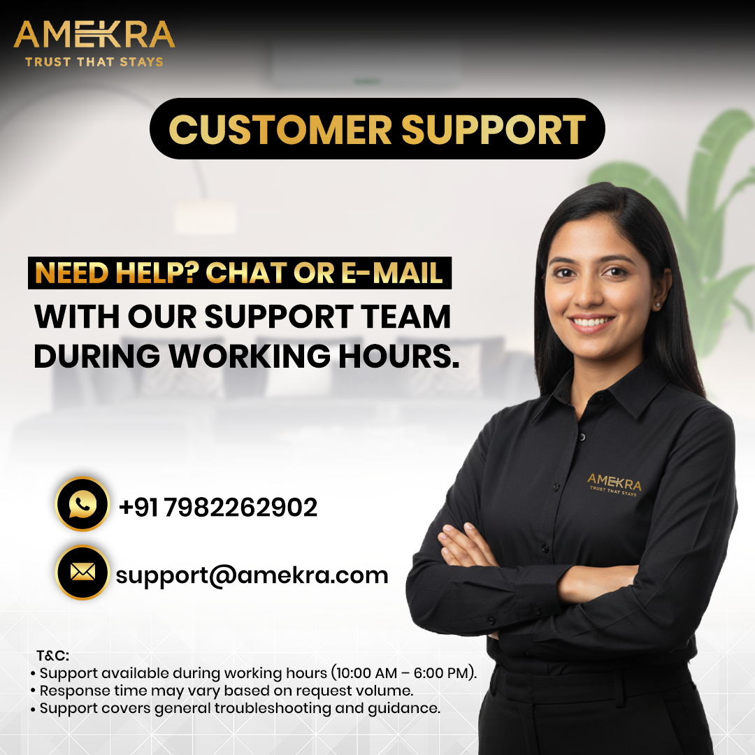 Amekra - Wall Mount Stabilizer for AC Upto 0.8, 1.0, 1.5 Ton - 4KVA - 150V Digital - Copper