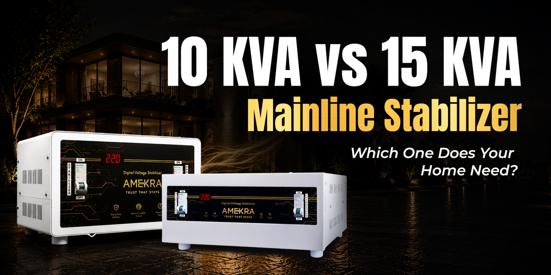 10 KVA vs 15 KVA Mainline Stabilizer - Amekra
