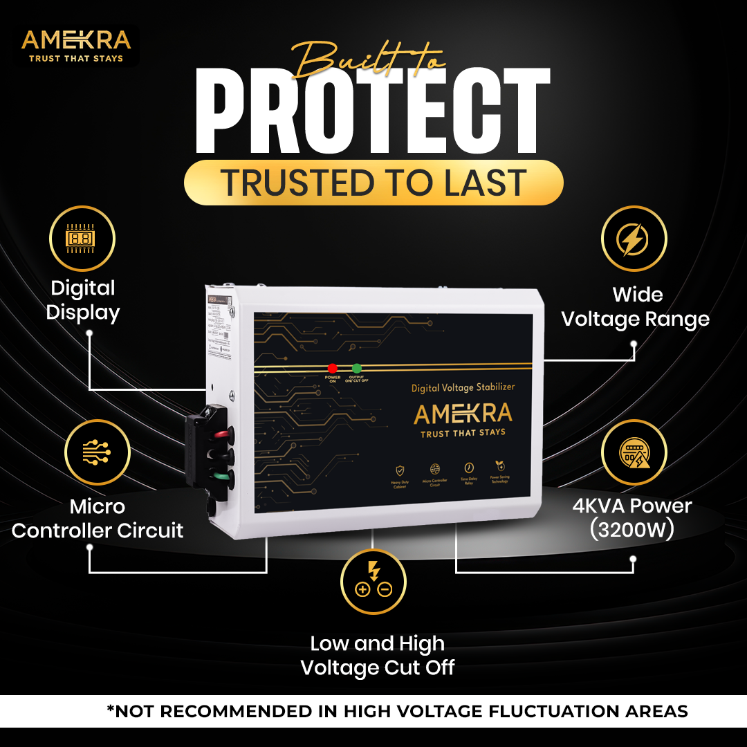 Ac Stabilizer for upto 1.5 Ton Led Display - Amekra Stabilizer