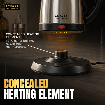 AMEKRA 1.8 L Electric Kettle – 1500W Rapid Boiling Electric Kettle