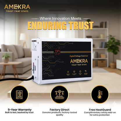 Voltage Stabilizer for Refrigerator 2KVA  USPs - Amekra