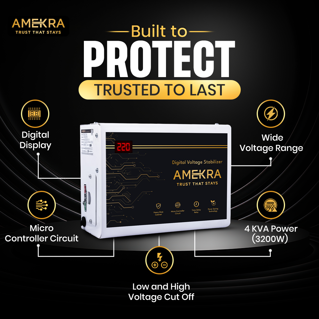 Voltage Stabilizer for Refrigerator 2KVA  specifications - Amekra
