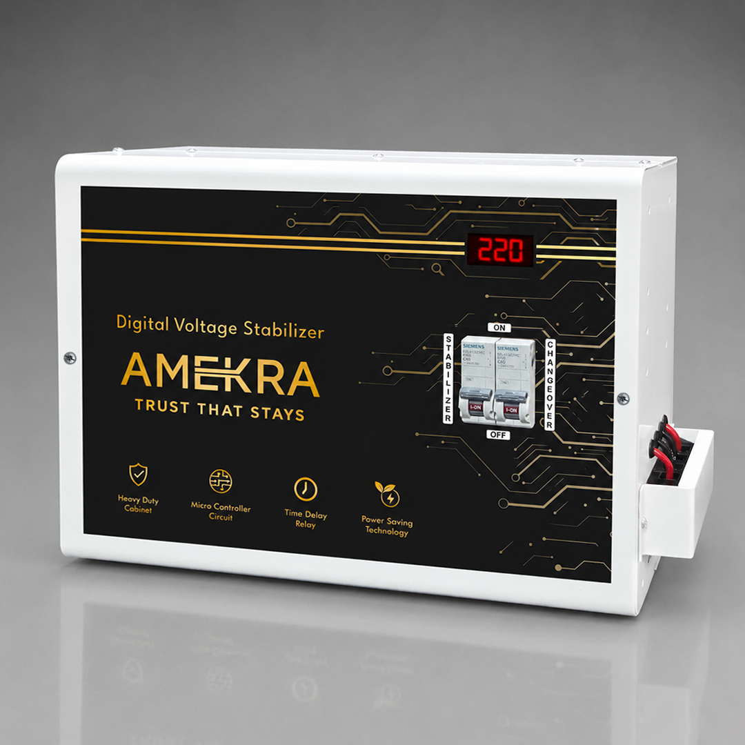 5 KVA 4000W Mainline Wall Mount Voltage Stabilizer for Single Phase Homes | 90V-280V Working Range | Aluminium